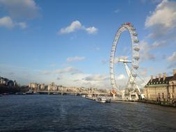 London Eye Blue Sky