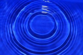blue Drop Of Water Wave
