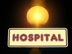 hospital shield note lamp light