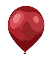 balloon red air party decoration