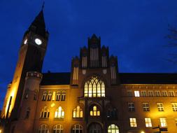 City Hall Kopenick evening atmosphere