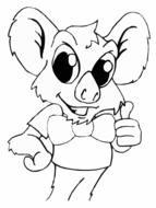 mouse rat koala cartoon rodent