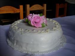 Cake Flower pink decoration