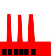 factory smoke stack chimneys