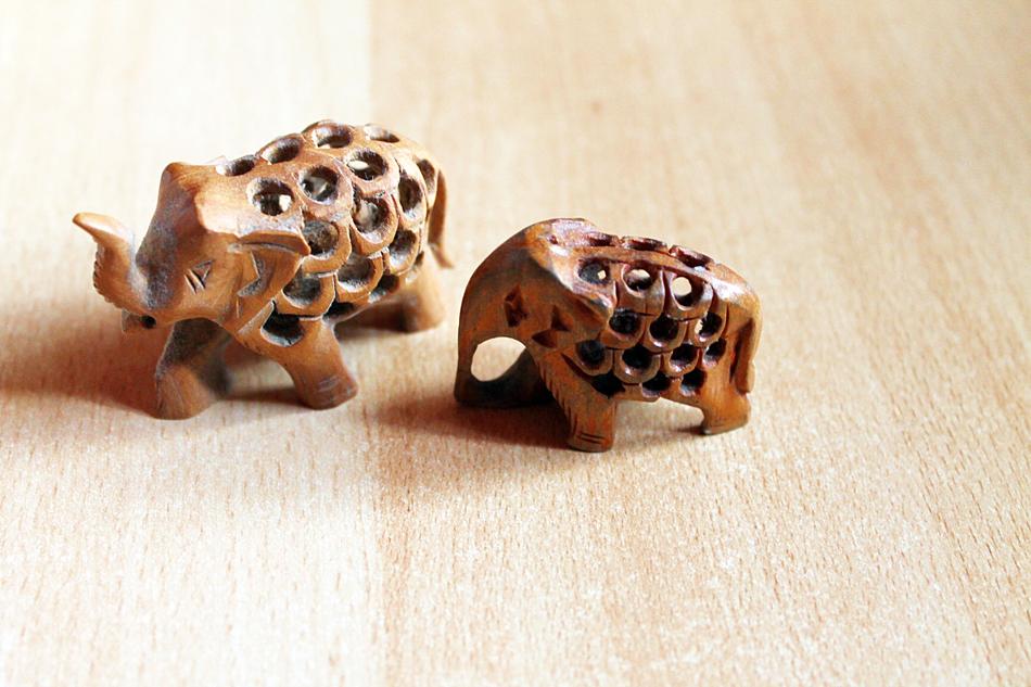 Elephant Wood Deco