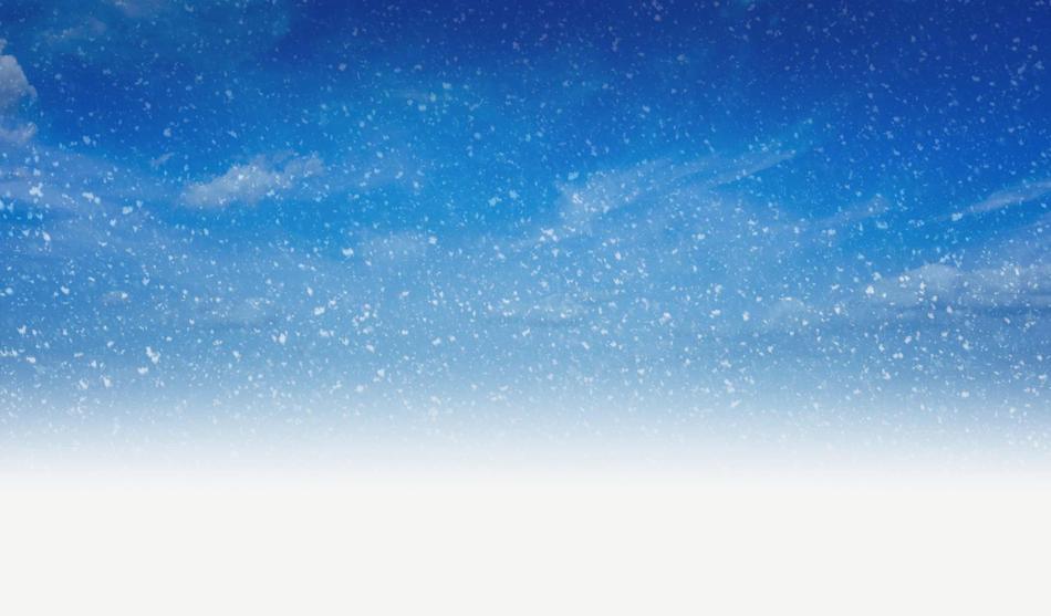 snowfall, blue sky
