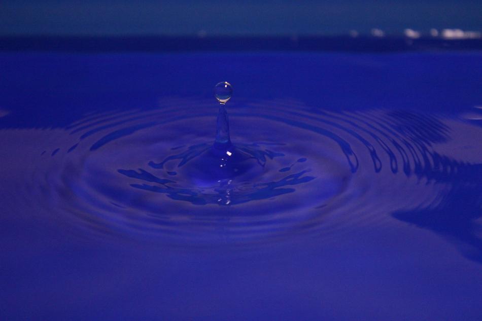 Drop Of Water Blue