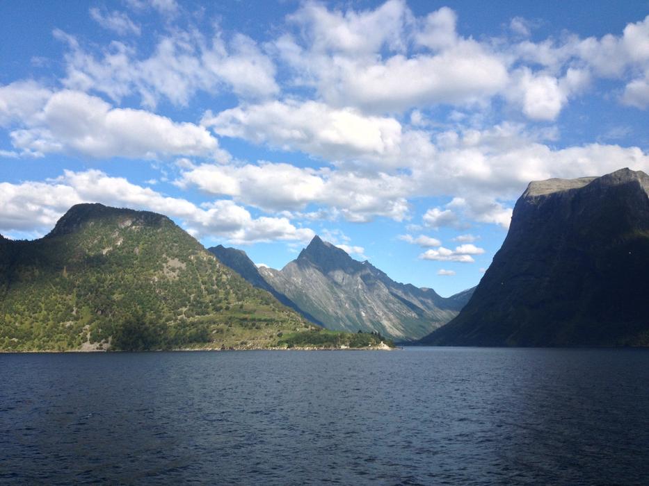 mountain on fjords in Norway