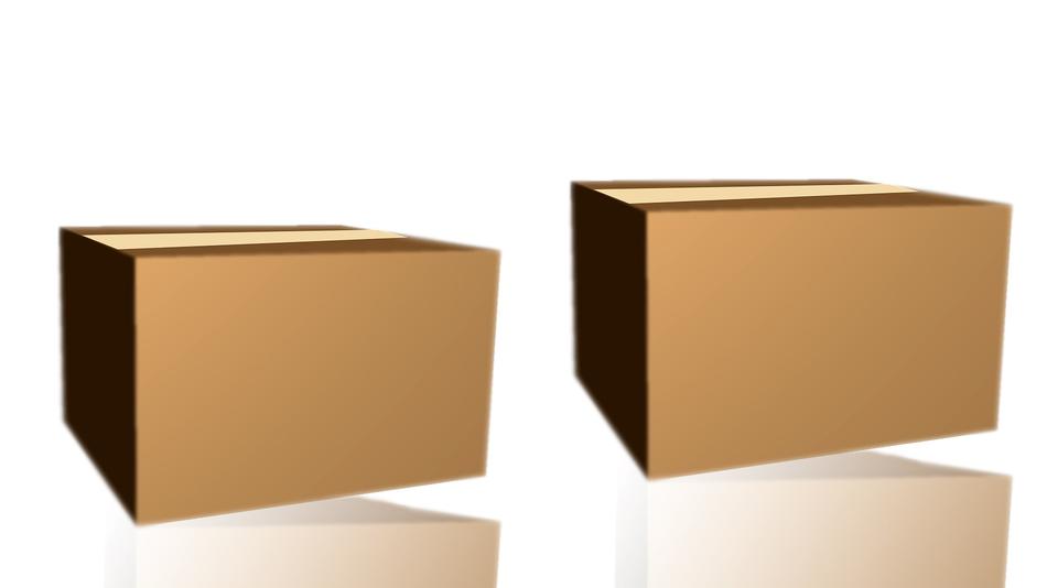 cardboard boxes move pack stow