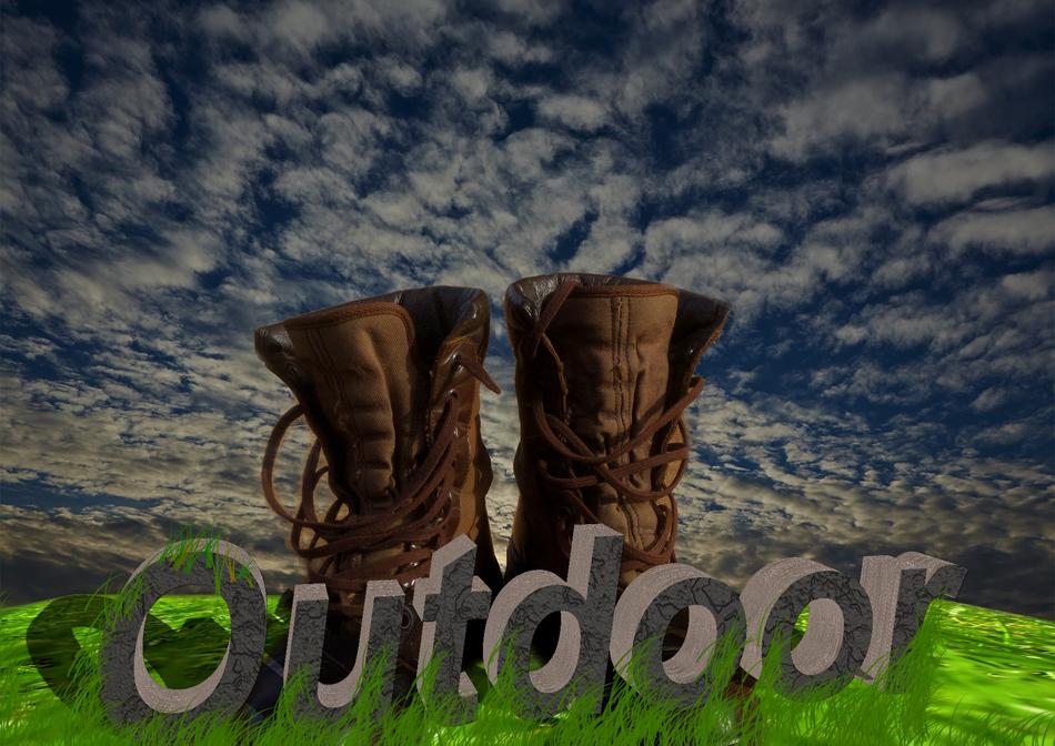 sky grass shoes outside outdoor