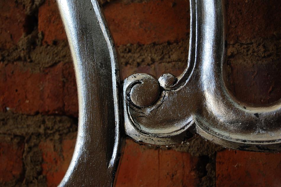 Silver Metal Chair