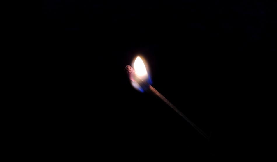 Toothpick Candle Fire