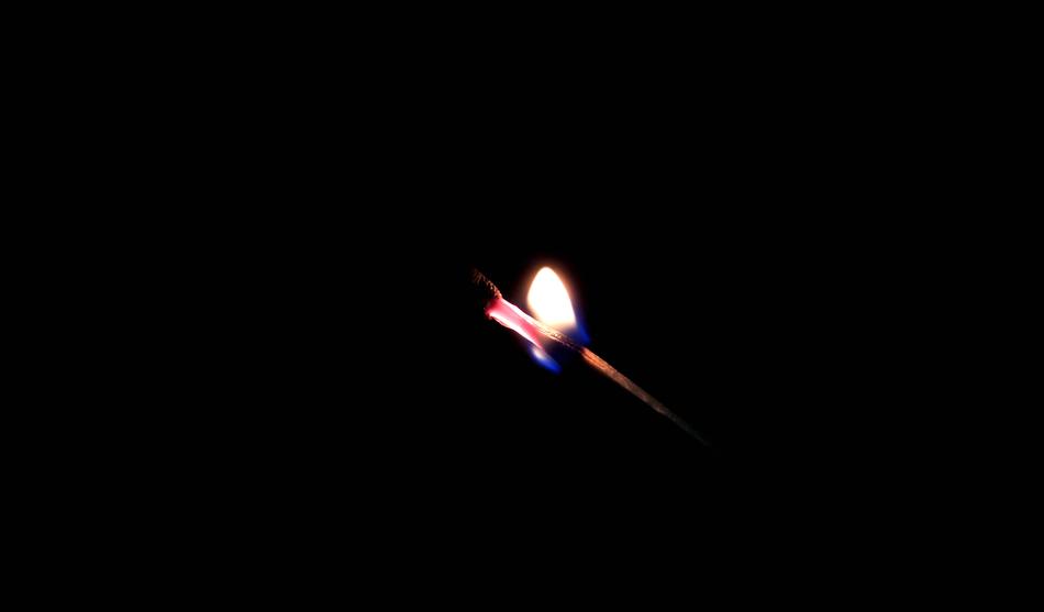 Toothpick Candle Fire