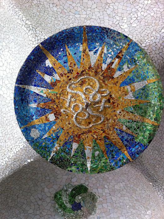 Mosaic GaudÃ­ Barcelona Garden