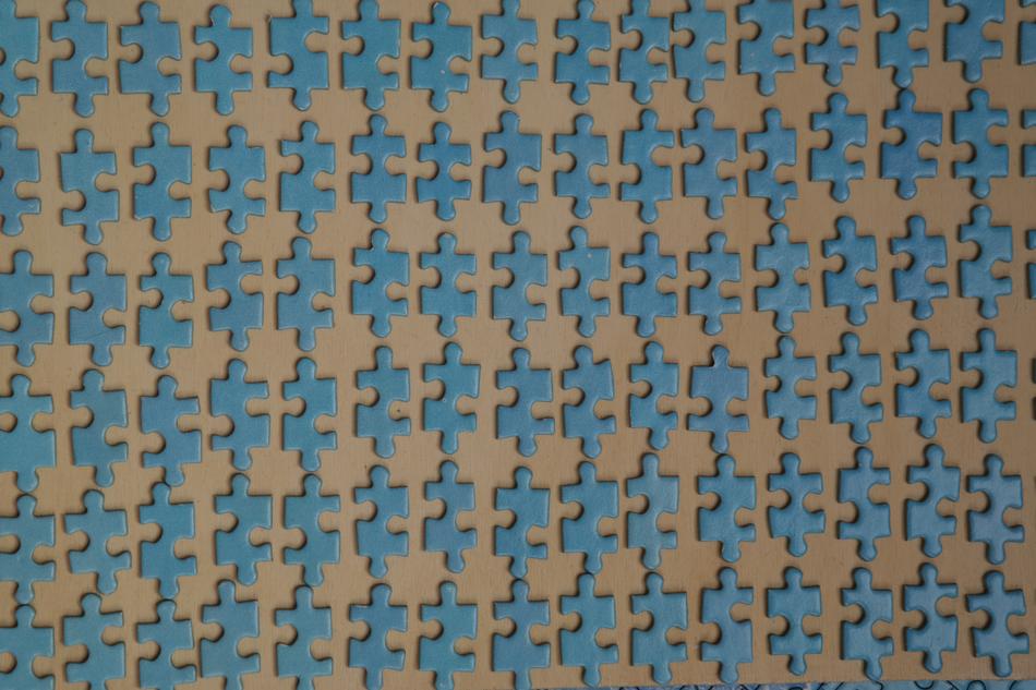 Puzzle Parts Sorted Piecing