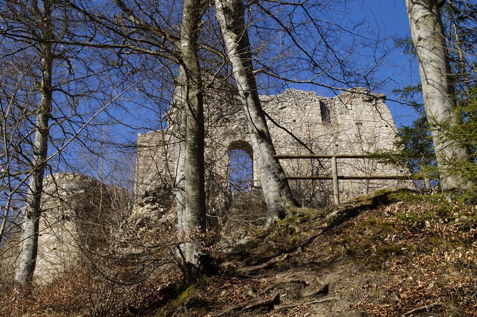 ruins of Rusenschloss in Blaubeuren, Germany