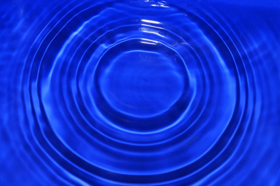 blue Drop Of Water Wave