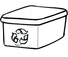 box bin recycle sign empty