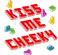 tetris blocks words kiss me game