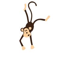 monkey cartoon character cute ape