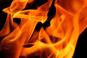Flames Fire Night