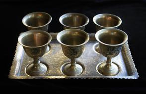 Brass cups Set