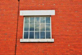 Brick Red Wall with window