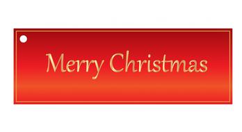christmas gift tag label