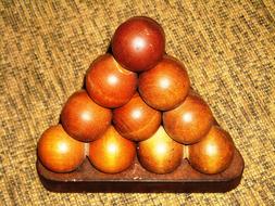 Ornament Round Wood