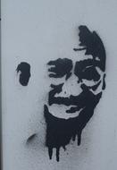 Graffiti Gandhi Spray Power