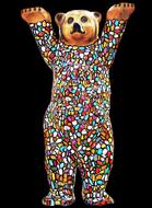 creative mosaic bear