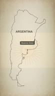 oultine map argentina geography