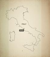 outline map italy geography
