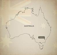 outline map australia geography