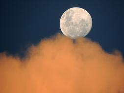 Moon Sky Clouds