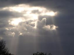 Sky Clouds Form Dark