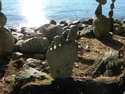 Stones Sculpture Zurich Lake