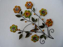 orange and green flowers, interior decorations