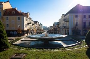 Lazne Fountain Backlighting