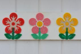 colorful Flowers Decoration on wall