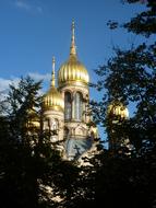 Russian Chapel In Wiesbaden Gold
