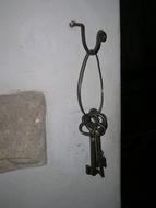 Keychain Antique Lock Keys Old