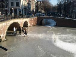 Amsterdam Canal Winter