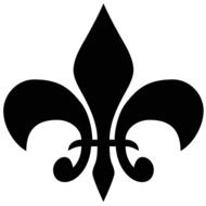 fleur de lis tattoo silhouette