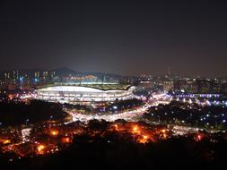 Sangam Stadium Korea Seoul Night