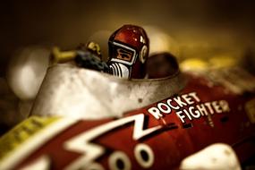 Antique Toy Metal Rocket