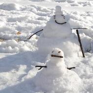 Snowman at winter Season