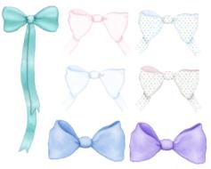 bow ribbon element decoration