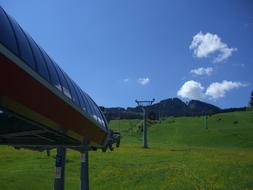 Alpine cable car in Nesselwang, Germany