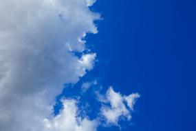 clouds, blue sky